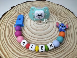 Chupetero + Chupete Stitch