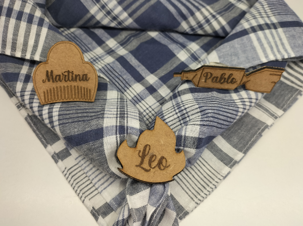 Sujeta Pañuelo Fallero de madera
