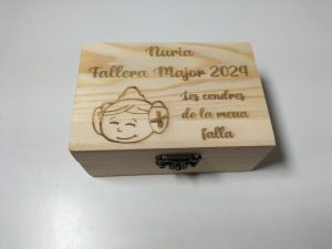 Caja personalizada Fallera/o les cendres de la meua falla