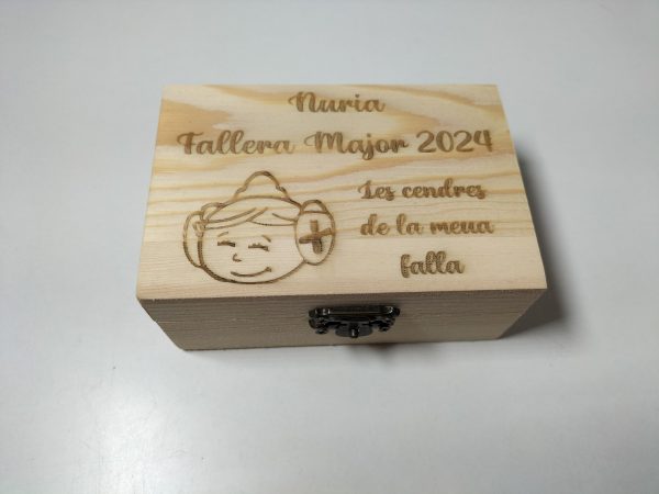 Caja personalizada Fallera/o les cendres de la meua falla