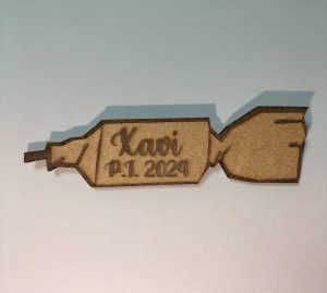 Pin/Broche con alfiler fallero madera petardo