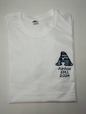 Camiseta Manga Corta Inicial Fallera de Cuadros