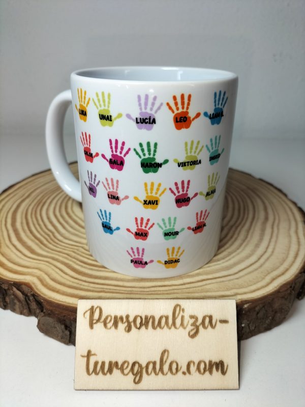 Taza Manos + Nombres