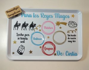 Bandeja Reyes Magos o Papá Noel