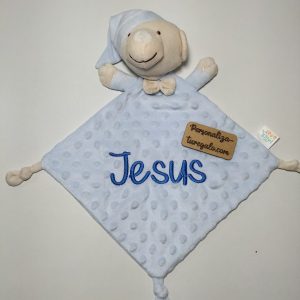 Doudou Osito Azul Claro + bordado