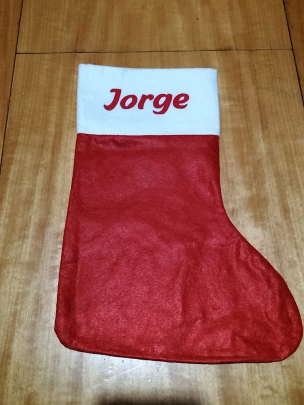 Calcetín de navidad personalizado con nombre - Imagen 5