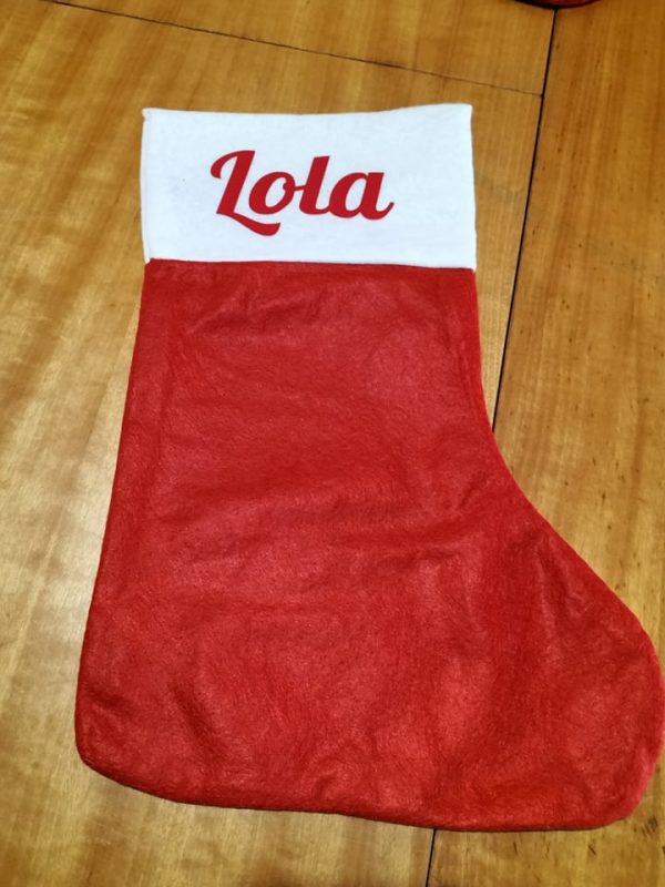 Calcetín de navidad personalizado con nombre - Imagen 4