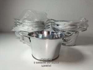 Cazuelita metal pack 9 unidades