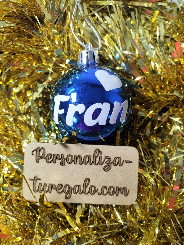 Bola navidad con nombre y dibujo - Imagen 10