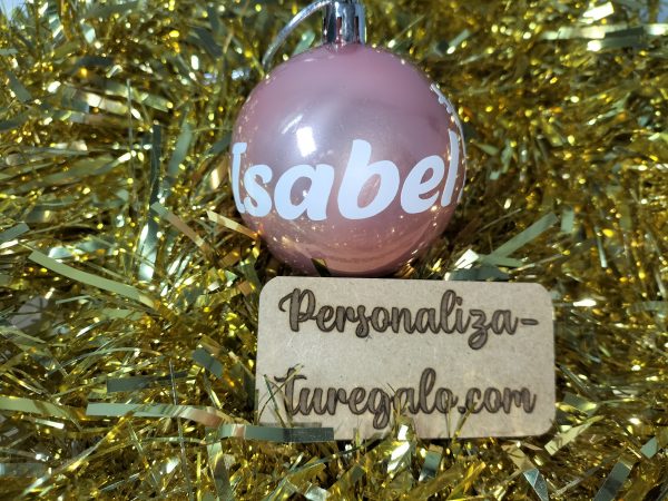 Bola navidad con nombre y dibujo - Imagen 5