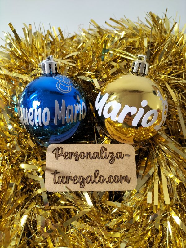 Bola navidad con nombre y dibujo - Imagen 7