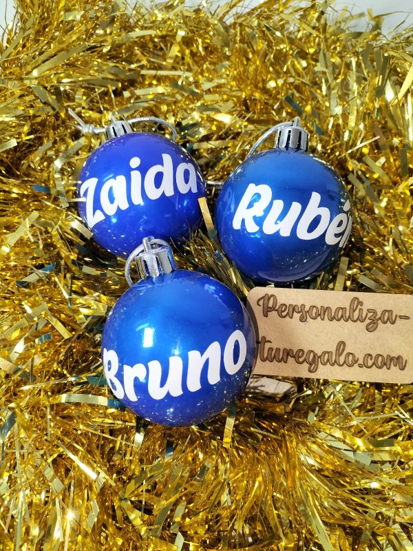 Bola navidad con nombre y dibujo - Imagen 4