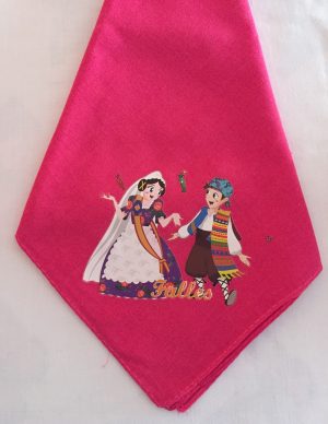 Pañuelo falleros rosa