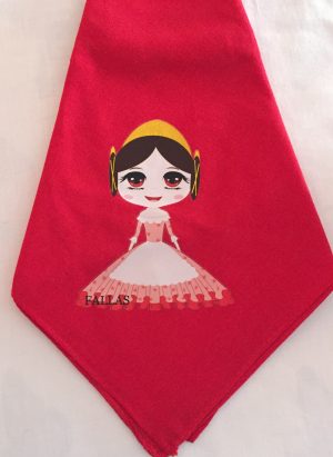 Pañuelo fallera rojo