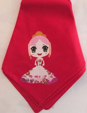 Pañuelo fallera rojo