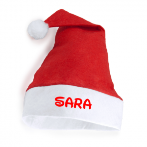 Gorro de navidad personalizado con nombre