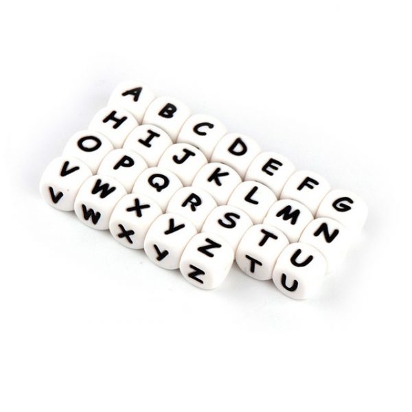 Letras de silicona para chupetero