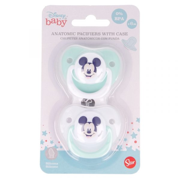 Pack 2 chupetes Mickey Mousse