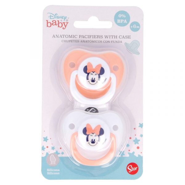 Pack 2 chupetes Minnie Mousse