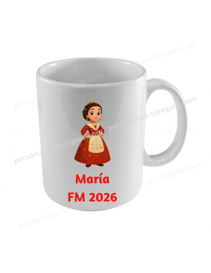 Taza Fallera/o + Nombre