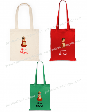 Bolsa personalizada fallera + nombre